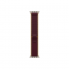 APPLE 49mm Burgundy Trail Loop - S/M - Natural Titanium Finish