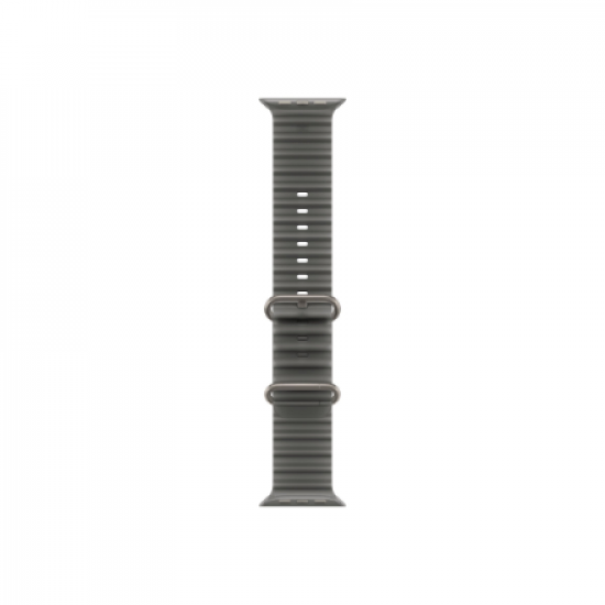 APPLE 49mm Translucent Black Ocean Band - Natural Titanium Finish
