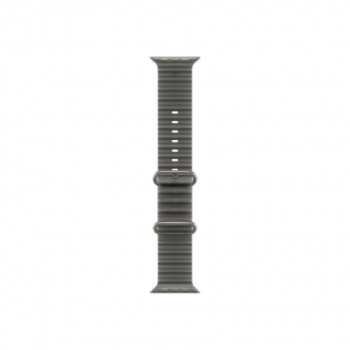 APPLE 49mm Translucent Black Ocean Band - Natural Titanium Finish