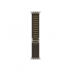 APPLE 49mm Dark Olive Alpine Loop - Medium - Natural Titanium Finish | Apple