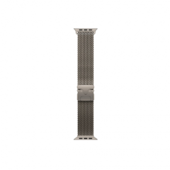 APPLE 49mm Natural Titanium Milanese Loop - Medium | Apple