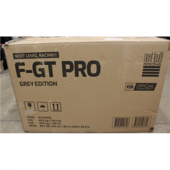 SALE OUT. | F-GT Pro Formula and GT Grey Edition | Racing Simulator Cockpit | Steel | Grey | DAMAGED PACKAGING AND MANUAL, SCRATCHED, MOUNTING MARKS, MISSING SCREWS (M6 16MM, M8 80MM), WASHERS (M6) AND ALLEN KEYS (4, 5, 6MM) | 24 month(s)