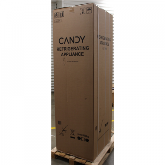 SALE OUT. Candy ECN2CQTEX206 Refrigerator, E, Freestanding, Combi, Height 205cm, Fridge net 289 L, Freezer net 120 L, Stainless steel | SALE OUT. | Candy Refrigerator | ECN2CQTEX206 | Energy efficiency class E | Free standing | Combi | Height 205 cm | No 