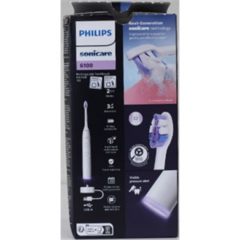SALE OUT. Philips HX7119/02 Sonicare Series 6100 Electric Toothbrush, White | Philips Electric Toothbrush | HX7119/02 Sonicare Series 6100 | Warranty 24 month(s) | Rechargeable | For adults | Number of brush heads included 1 | Number of teeth brushing mod